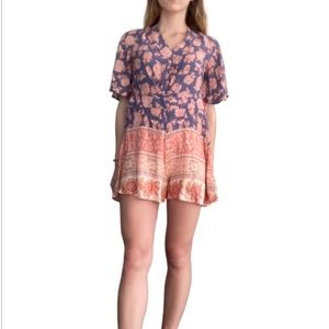 SWEET ROMANCE Floral Romper NWT